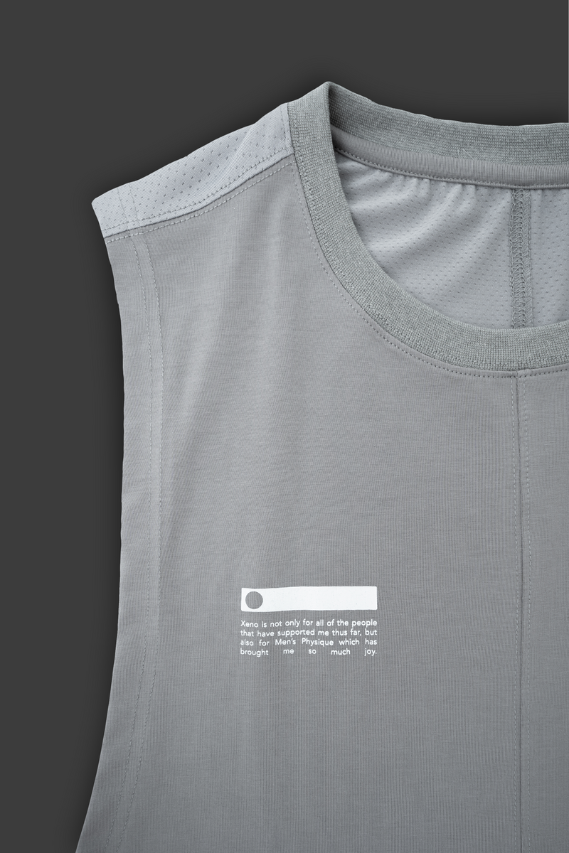 XENO FABRIC BLOCK TANK Gray