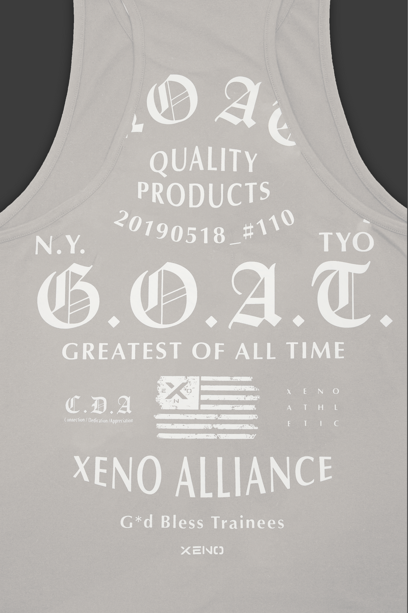 XENO USA LETTERING TANK LIGHT GRAY