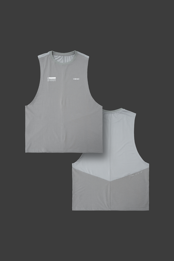 XENO FABRIC BLOCK TANK Gray