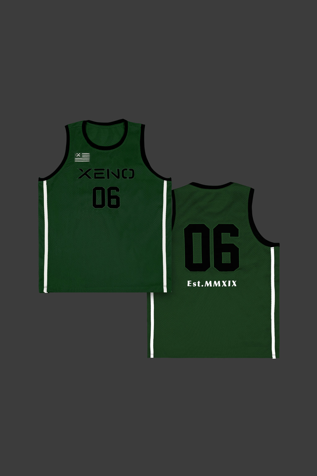 最終値下げ！xeno タンクトップ　6th ANNIVERSARY Mサイズ XENO USA 6TH ANNIVERSARY TANK GREEN