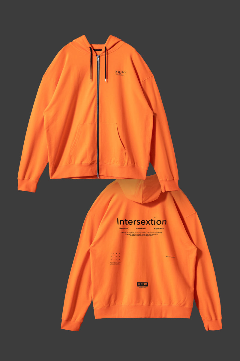 XENO INTERSEXTION HOODIE Orange