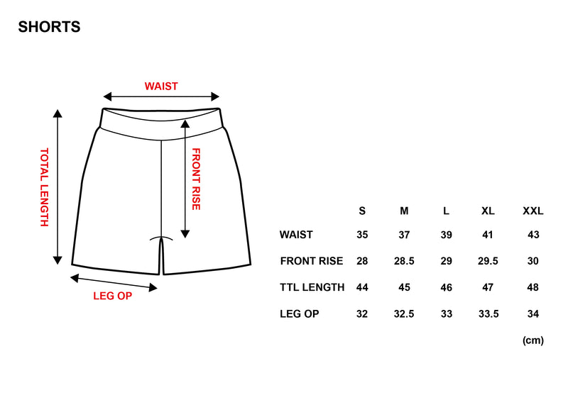 XENO HeavyWeight Club Shorts FadeRed