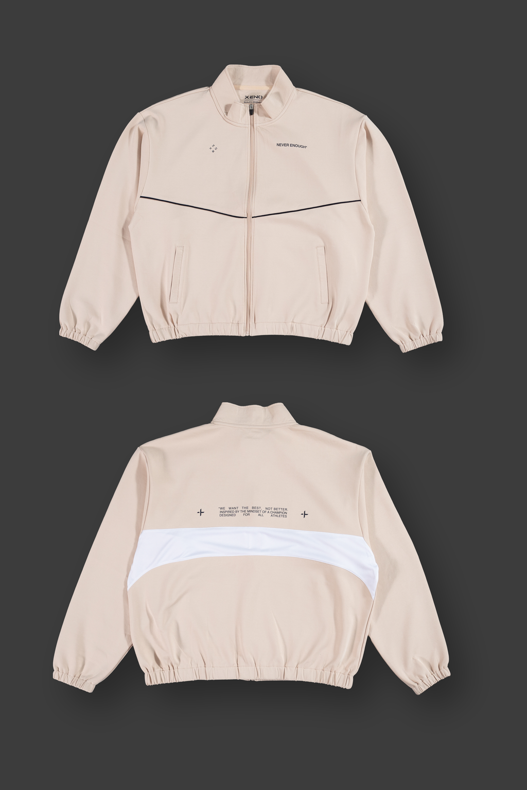 XENO NEVER ENOUGH JACKET Beige Lサイズ-