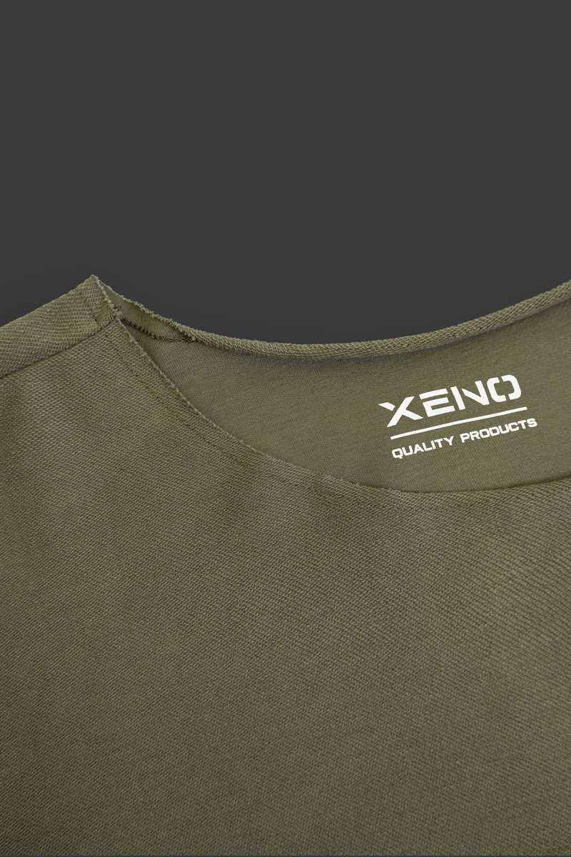 XENO BACK SIDE SWEAT LS SHIRT KHAKI