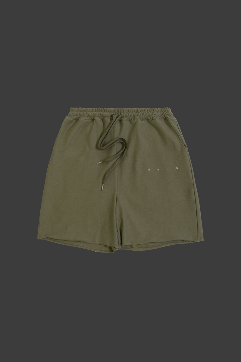 XENO BACK SIDE SWEAT SHORTS KHAKI