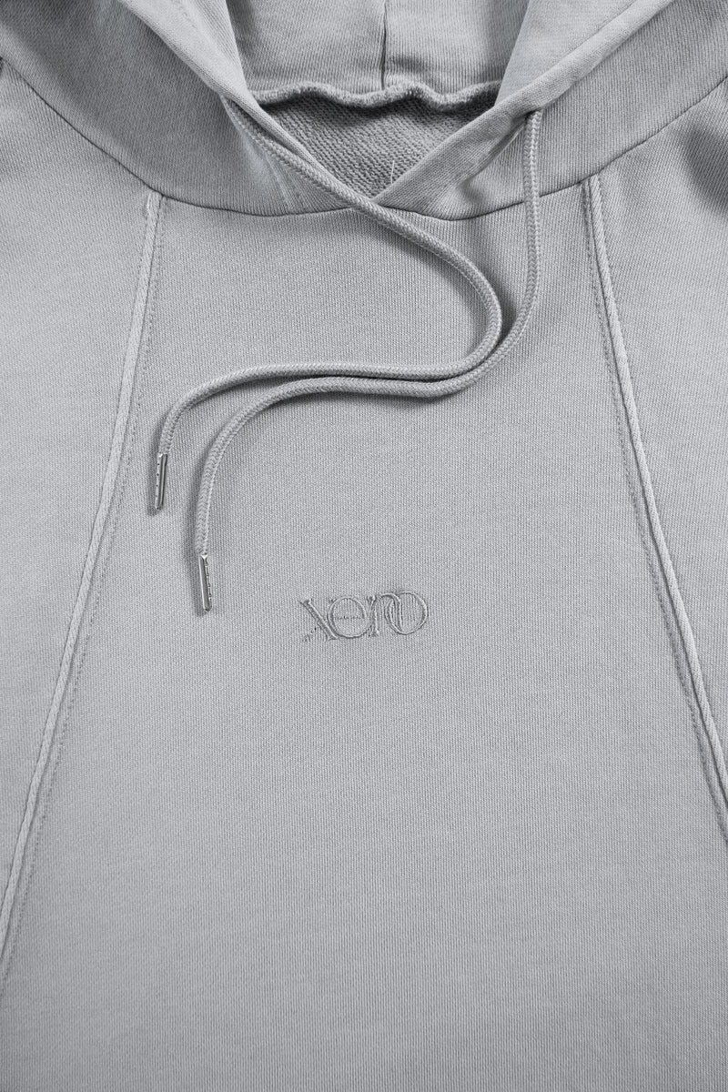 XENO PIGMENT DYED HOODIE LIGHT GRAY