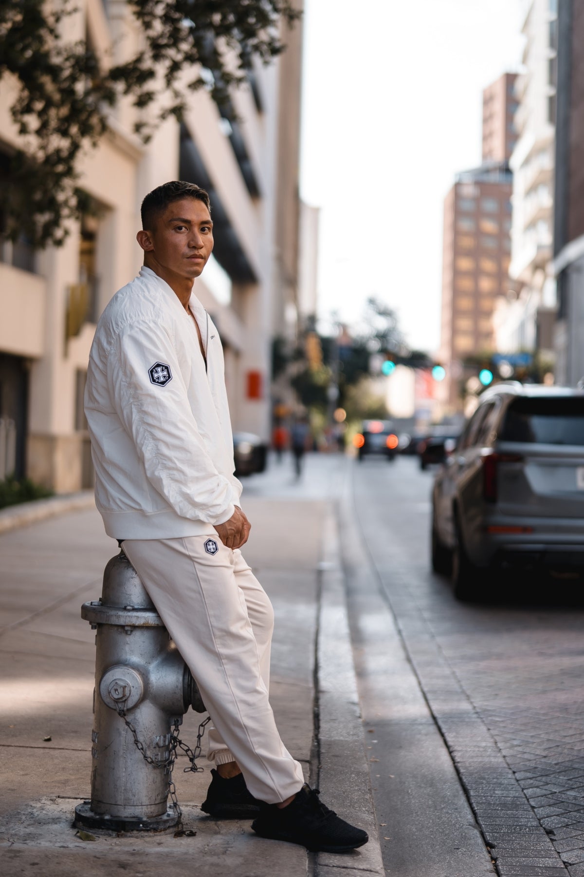 XENO NYLON WOVEN JACKET White