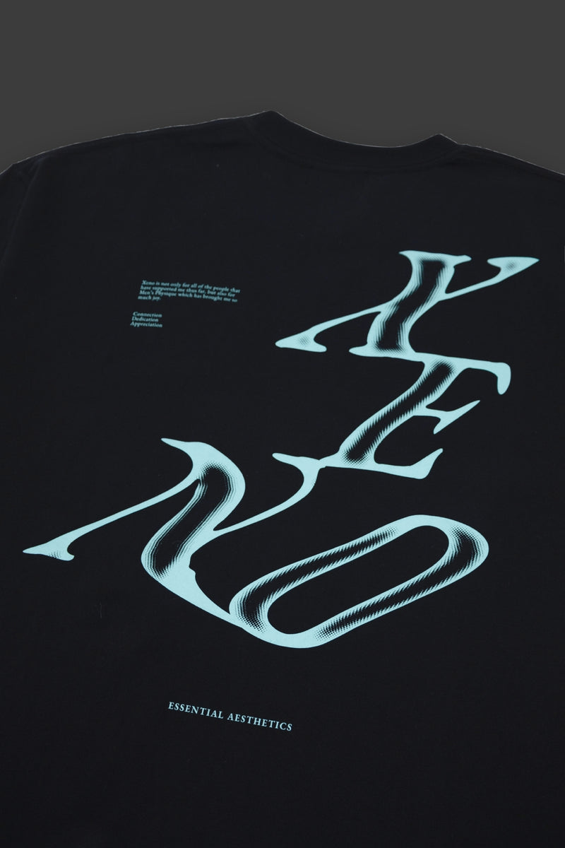 XENO WAVE LOGO T-SHIRT BLACK