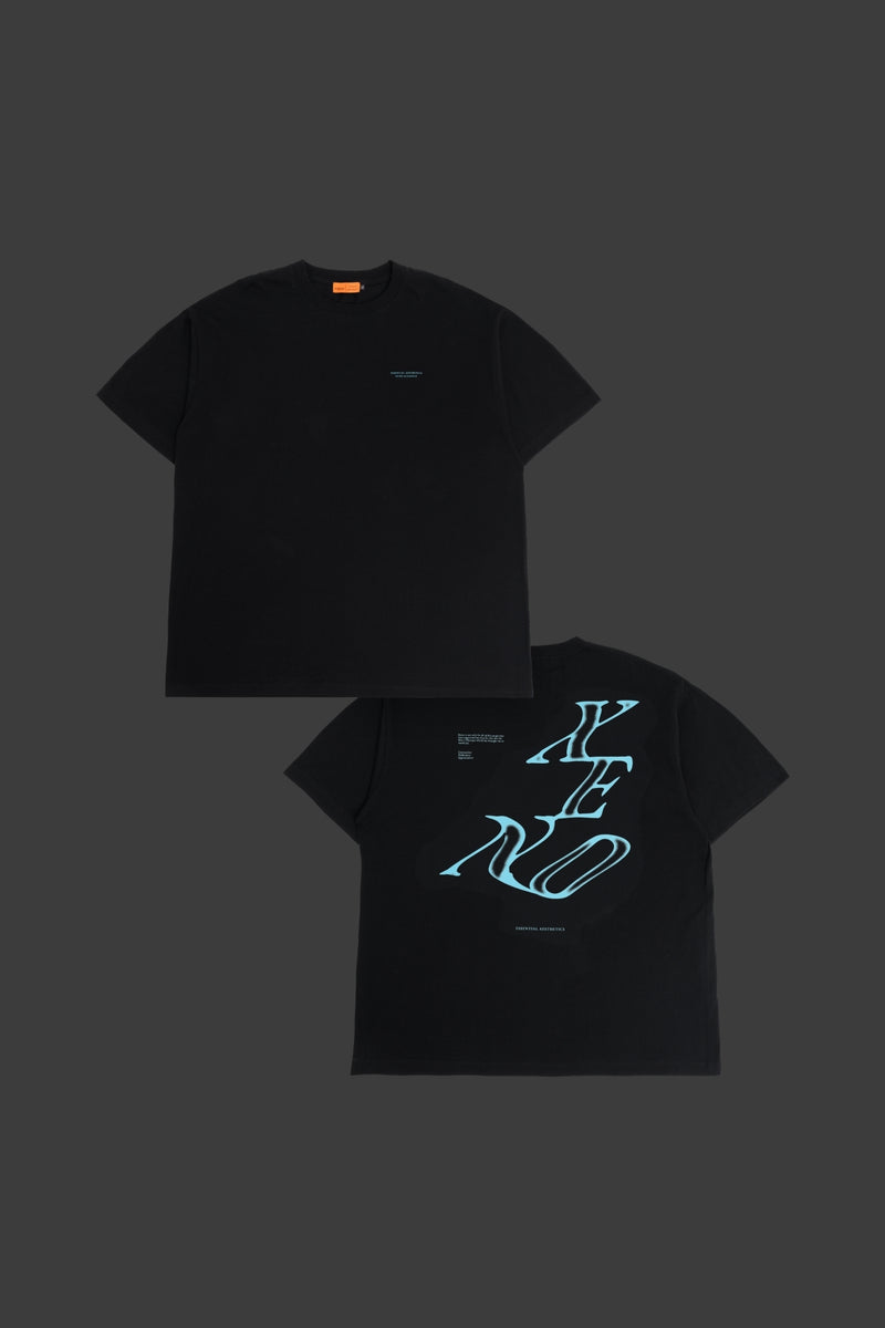 XENO WAVE LOGO T-SHIRT BLACK