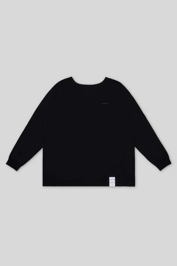 XENO BOAT NECK RELAX L/S TEE BLACK