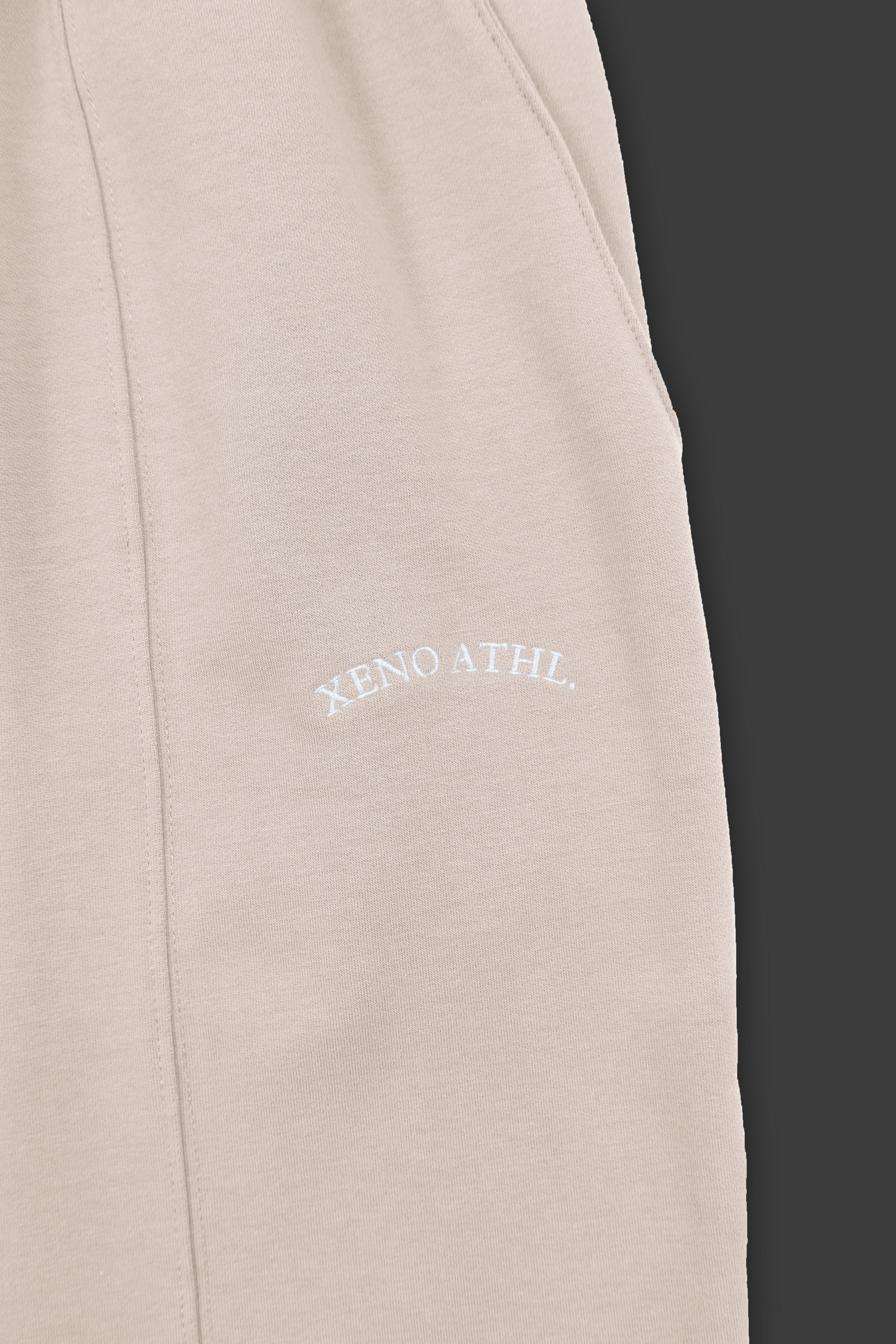 ウォーキング・ランニングウェア XENO CROSS EMBROIDERY SWEAT PANTS XENO CROSS EMBROIDERY SWEAT PANTS Natural