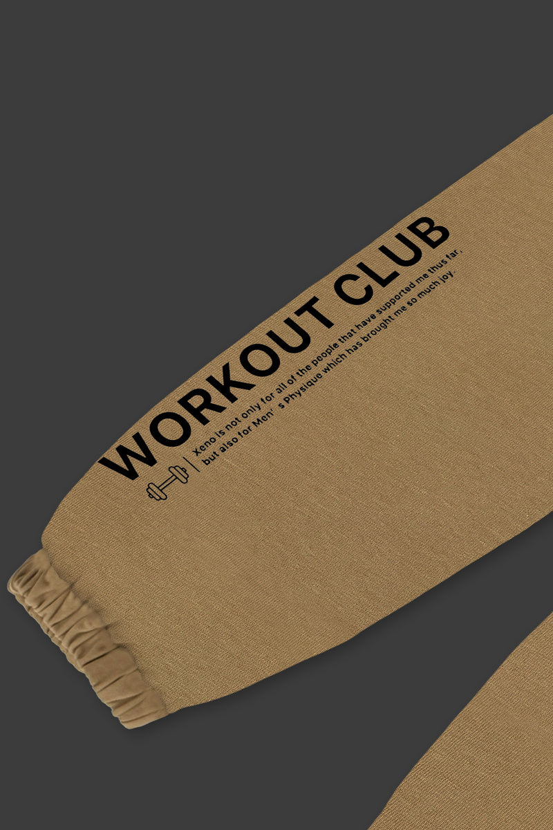 XENO WORKOUT CLUB SWEAT PANTS BEIGE