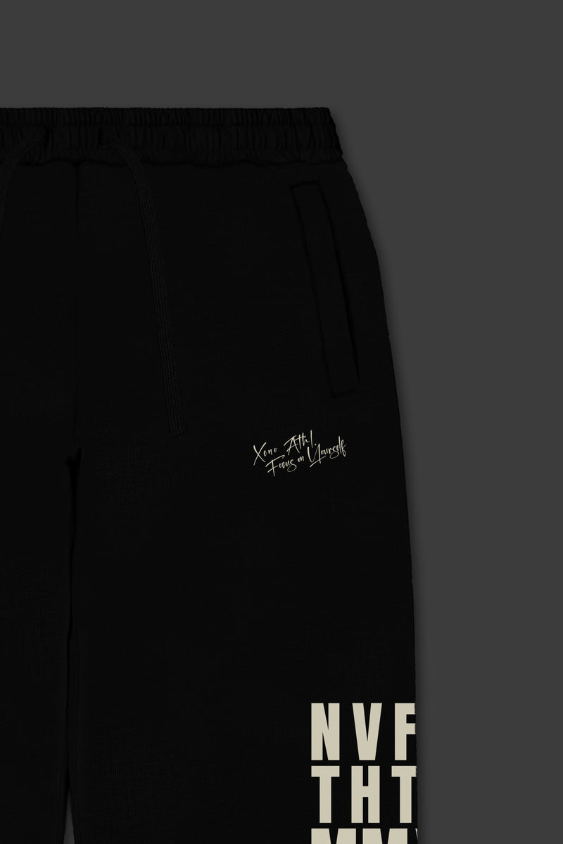 XENO “NFTS” SWEAT PANTS BLACK