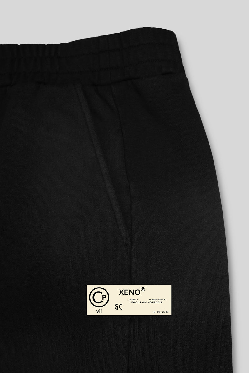 XENO DAMAGE SWEAT PANTS BLACK