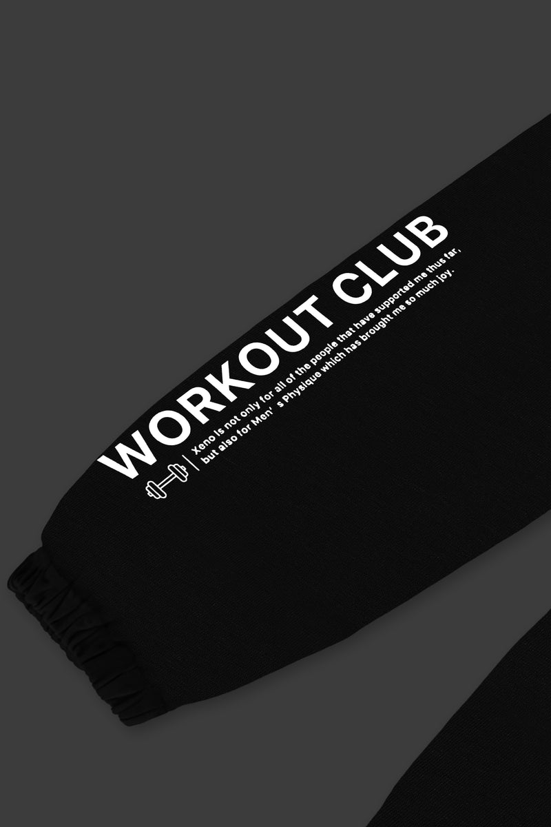 XENO WORKOUT CLUB SWEAT PANTS BLACK