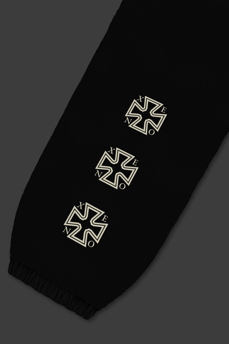XENO “NFTS” SWEAT PANTS BLACK
