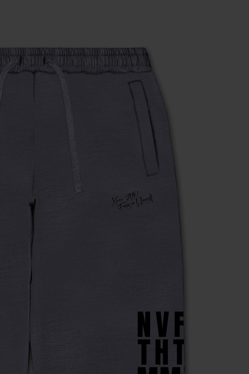 XENO “NFTS” SWEAT PANTS CHARCOAL