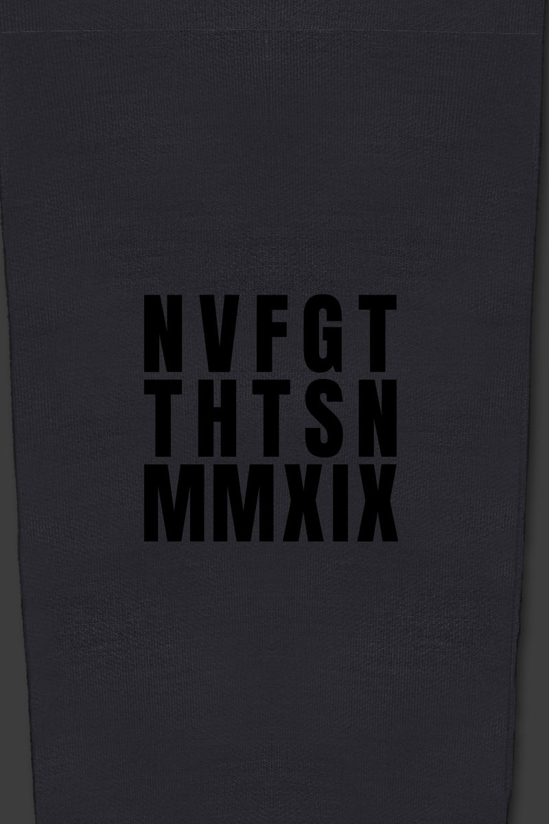 XENO “NFTS” SWEAT PANTS CHARCOAL