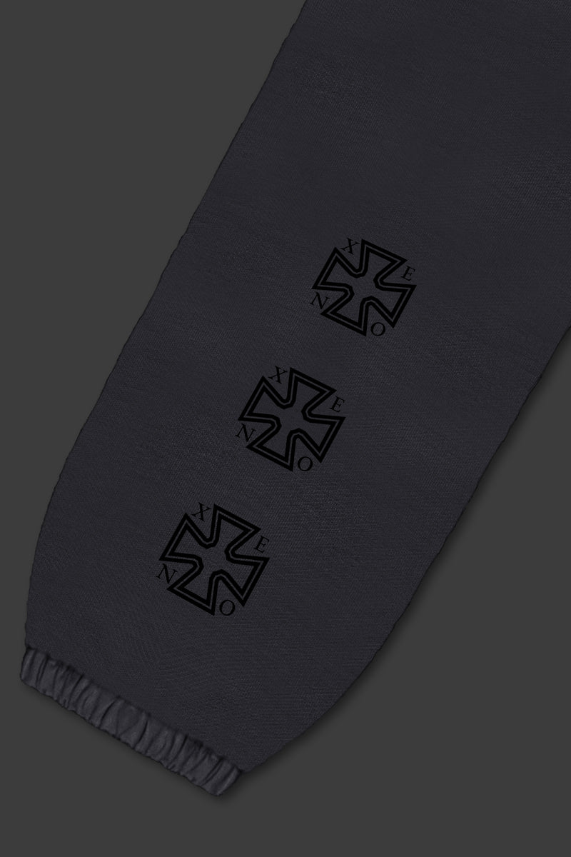 XENO “NFTS” SWEAT PANTS CHARCOAL