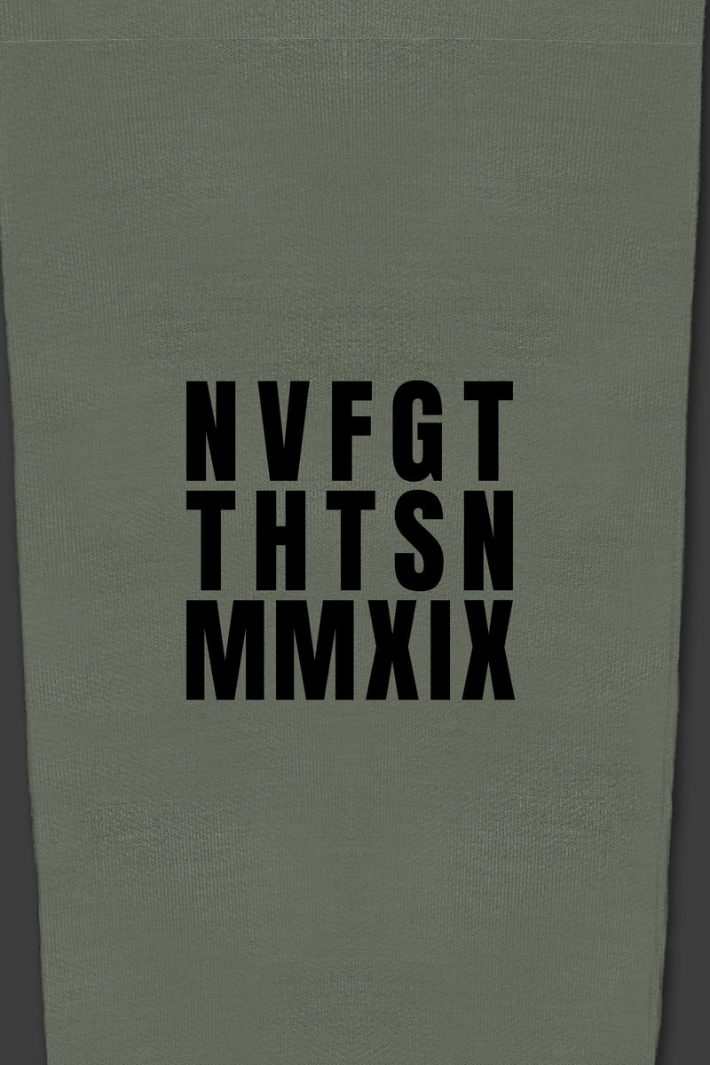 XENO “NFTS” SWEAT PANTS GREEN GRAY