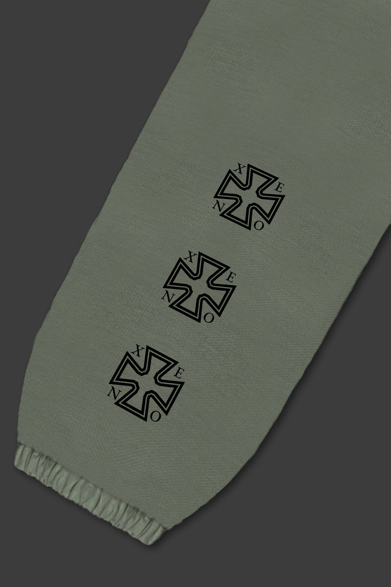 XENO “NFTS” SWEAT PANTS GREEN GRAY