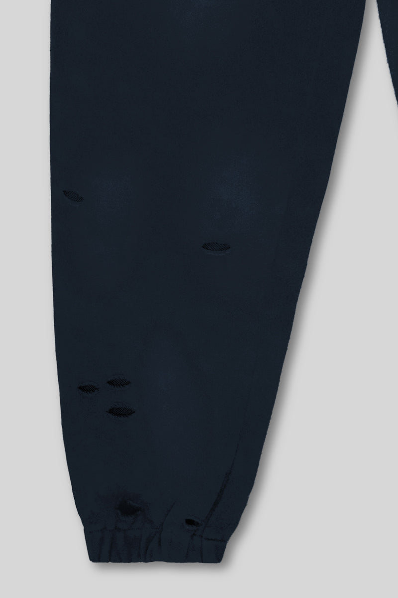 XENO DAMAGE SWEAT PANTS NAVY