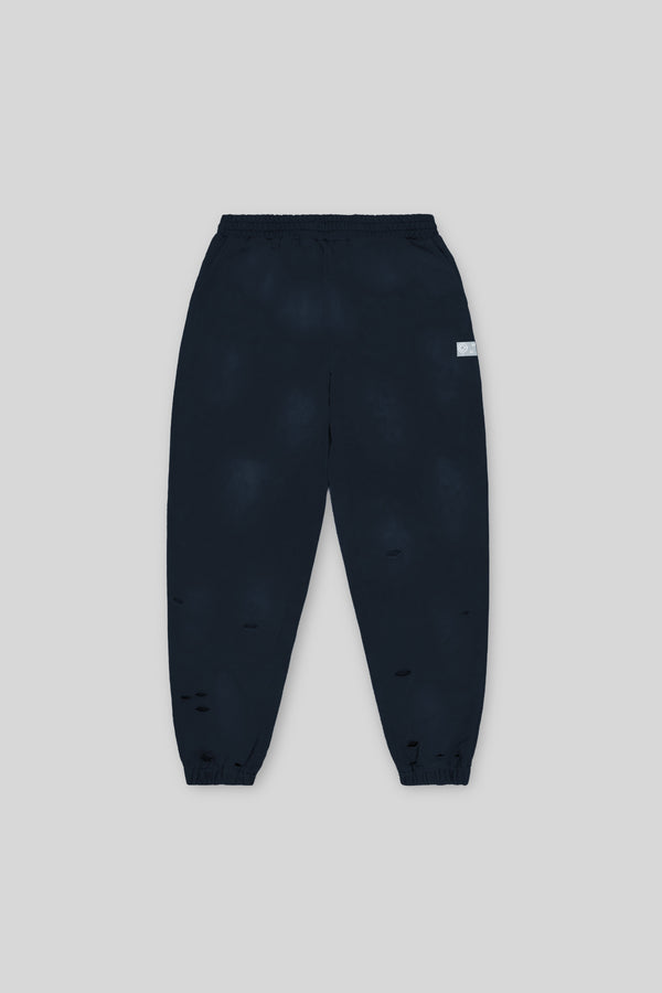 XENO DAMAGE SWEAT PANTS NAVY