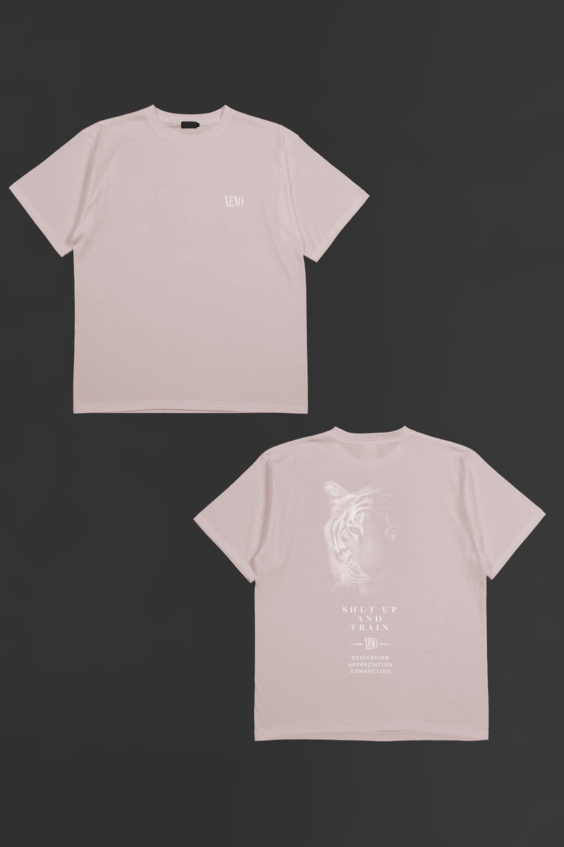 XENO TIGER IN THE DARK T-SHIRT LIGHT PINK