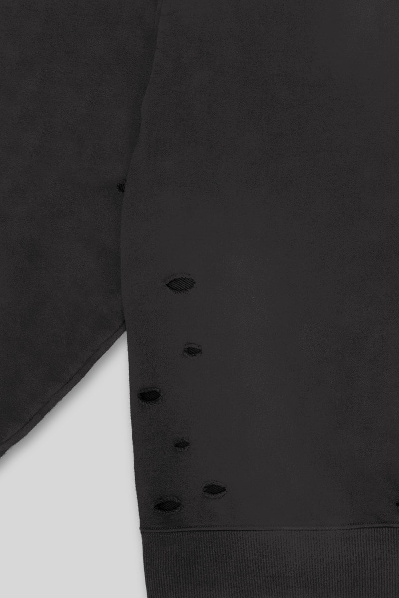 XENO DAMAGE SWEAT SHIRT GRAY