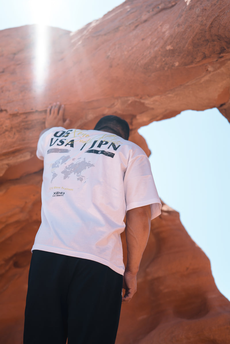 XENO USA 6TH ANNIVERSARY TEE WHITE