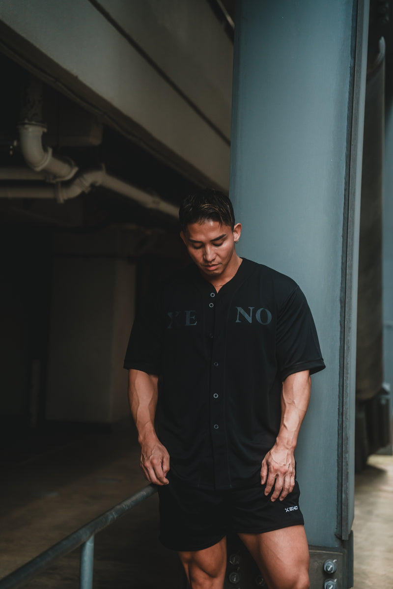 XENO MMXIX BASEBALL SHIRTS BLACK x BLACK