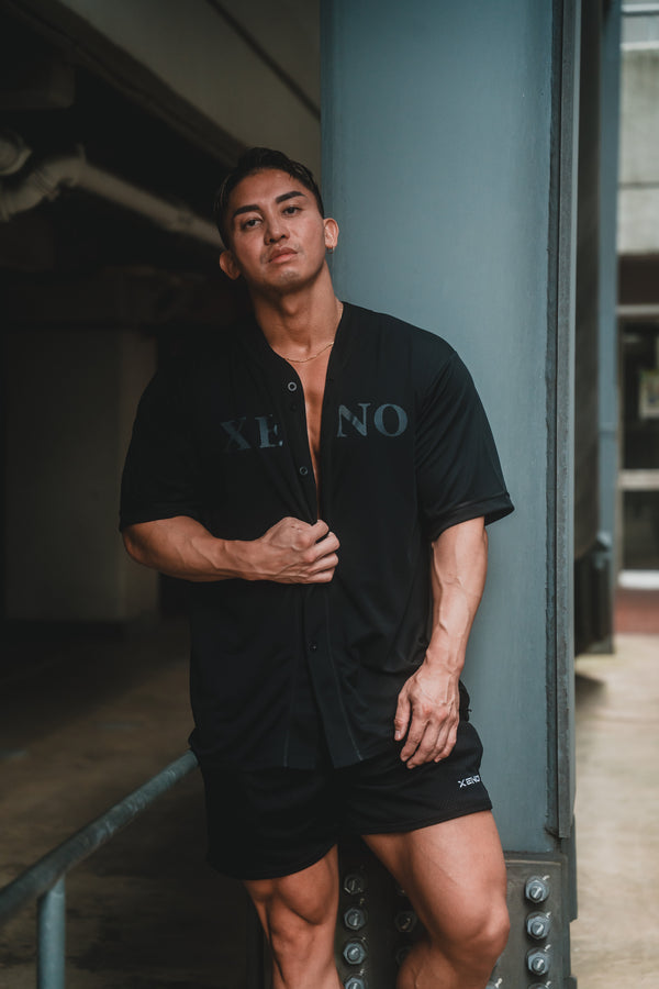 XENO MMXIX BASEBALL SHIRTS BLACK x BLACK
