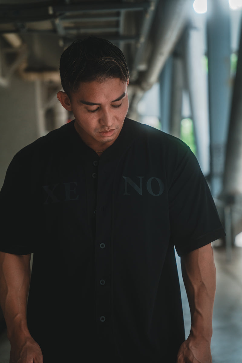 XENO MMXIX BASEBALL SHIRTS BLACK x BLACK