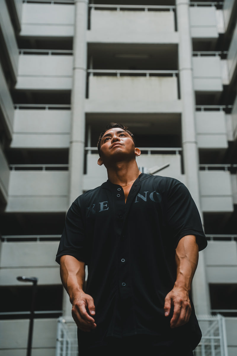 XENO MMXIX BASEBALL SHIRTS BLACK x BLACK