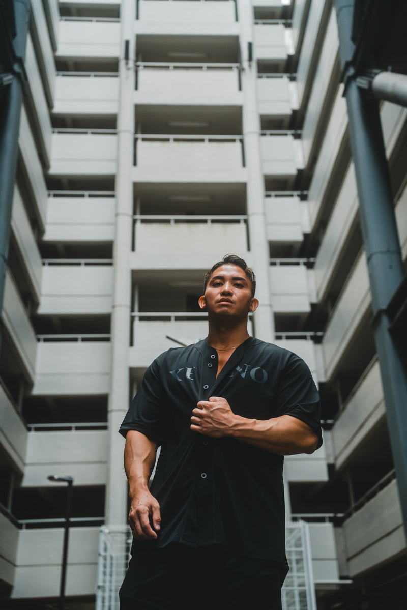 XENO MMXIX BASEBALL SHIRTS BLACK x BLACK