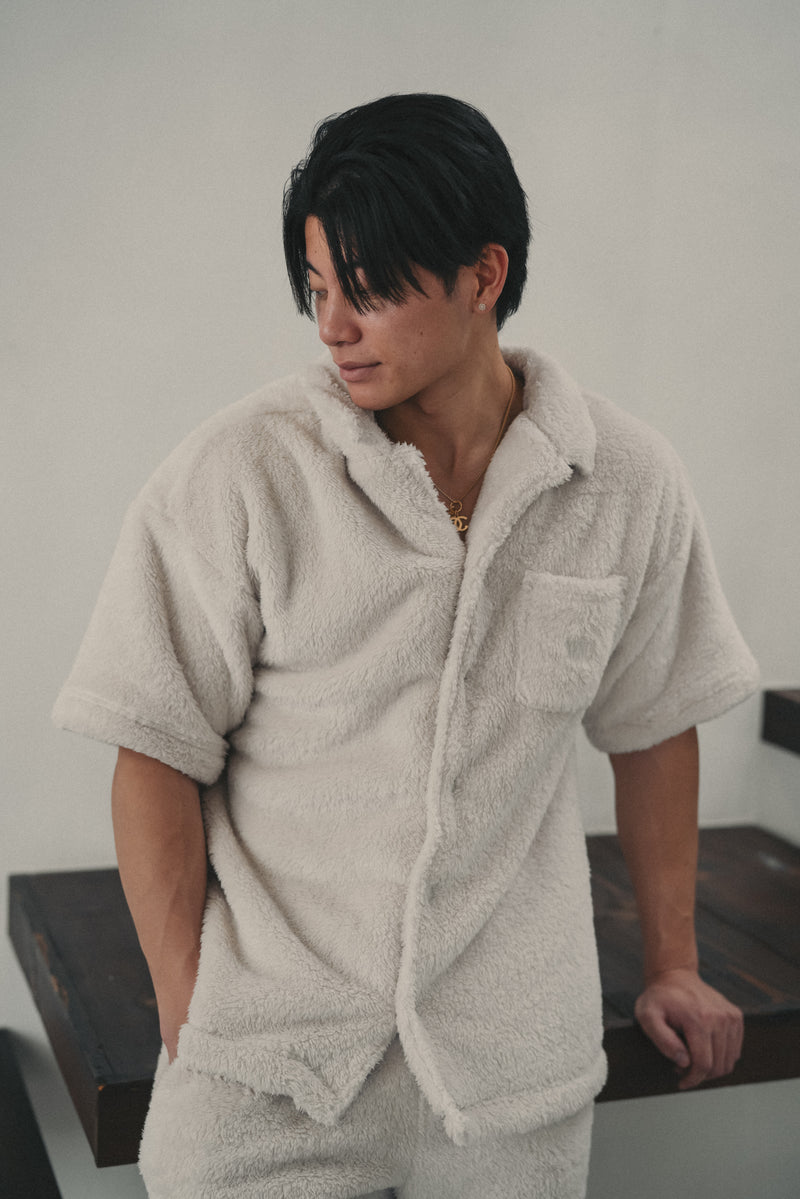 XENO OVERSIZED MOKOMOKO SHIRTS NATURAL