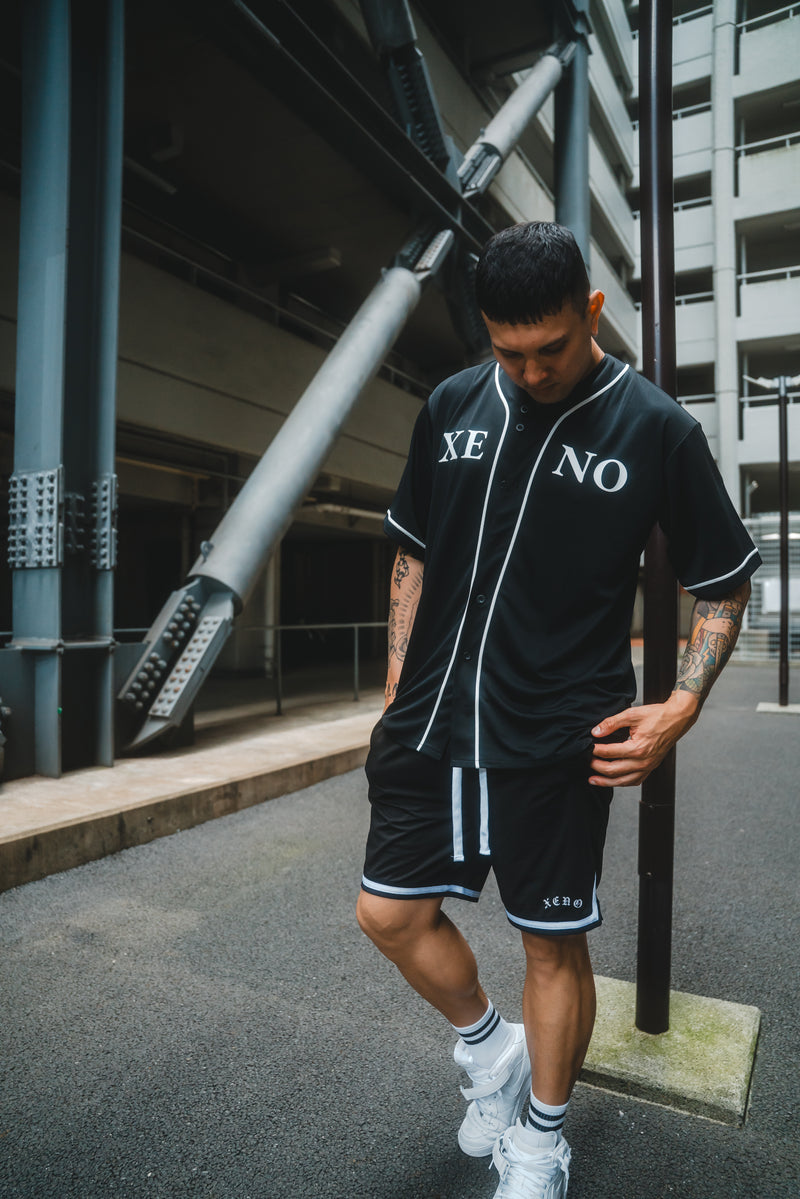 XENO MMXIX BASEBALL SHIRTS BLACK x WHITE