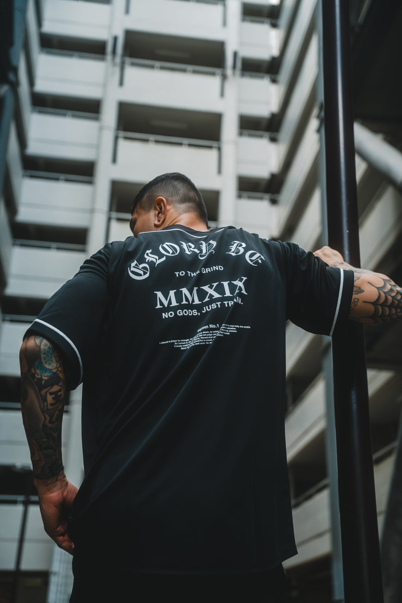 XENO MMXIX BASEBALL SHIRTS BLACK x WHITE