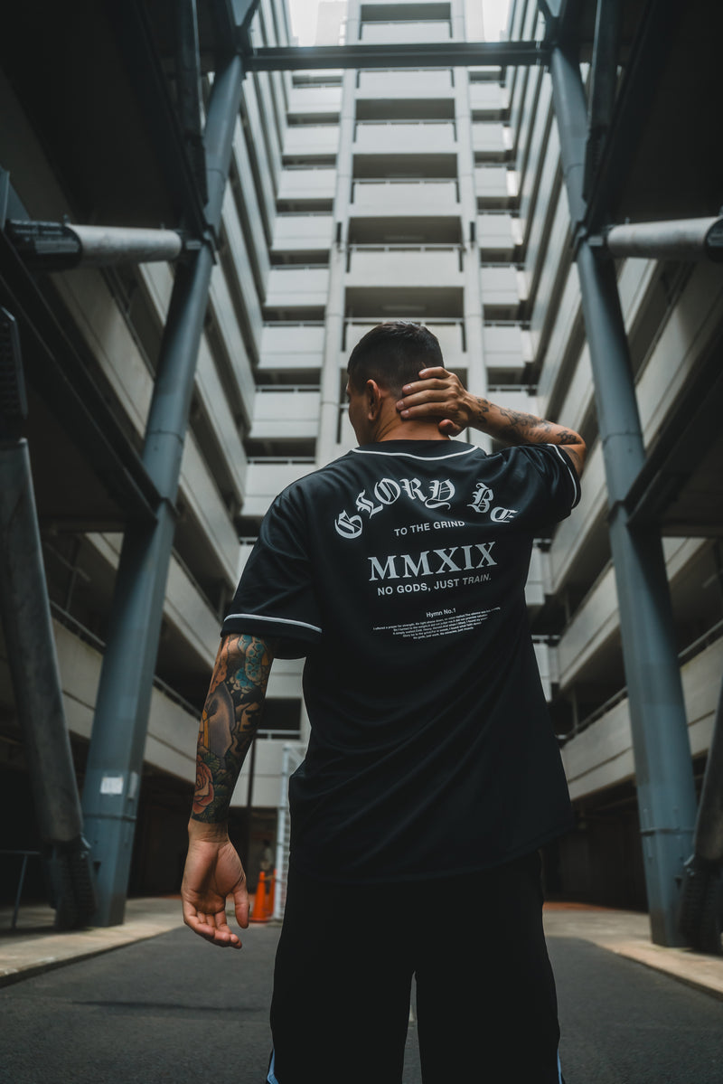 XENO MMXIX BASEBALL SHIRTS BLACK x WHITE