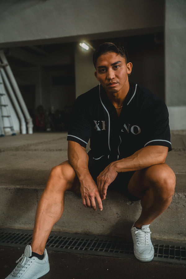 XENO MMXIX BASEBALL SHIRTS BLACK x WHITE