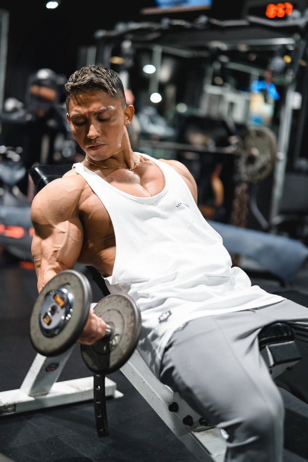 XENO CROSS EMBROIDERY TANK White