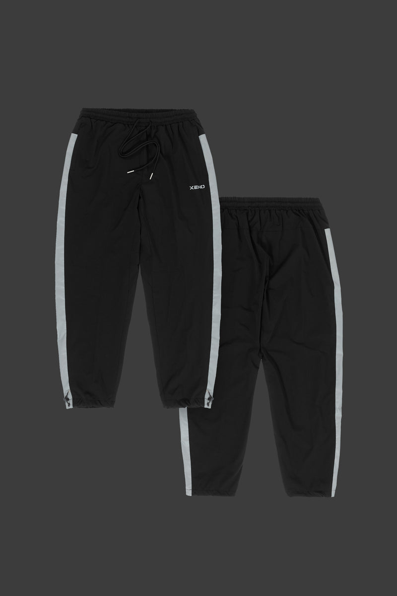 XENO REFLECTOR TAPE JOGGER PANTS BLACK