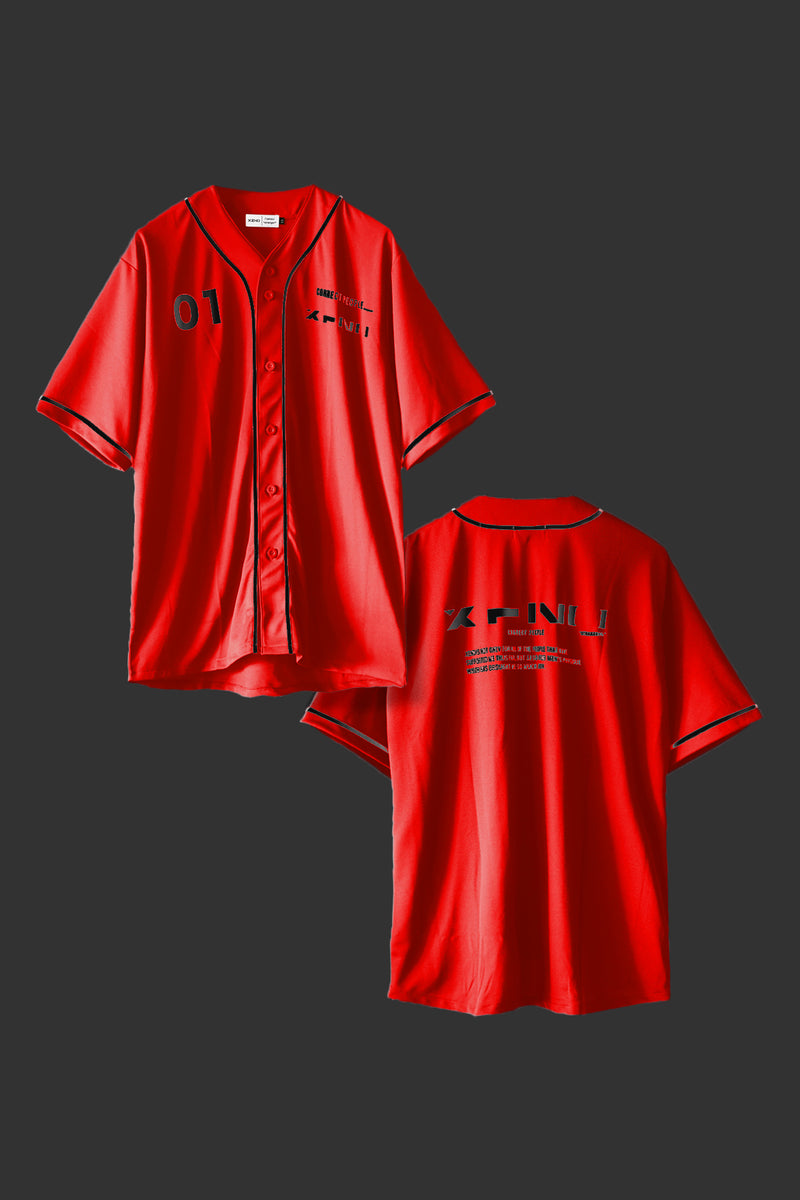 XENO Birth Mesh Baseball Shirt Red