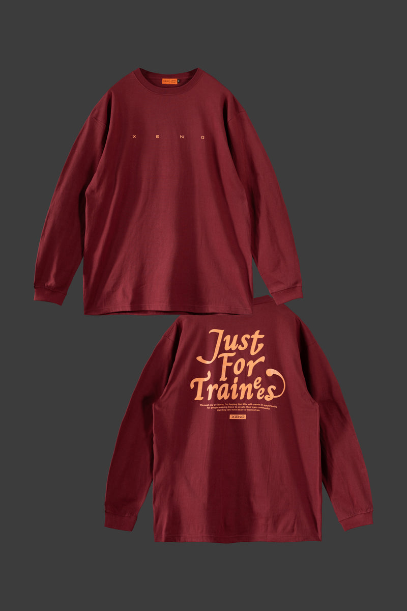 XENO JUST FOR TRAINEES LS SHIRT Burgundy