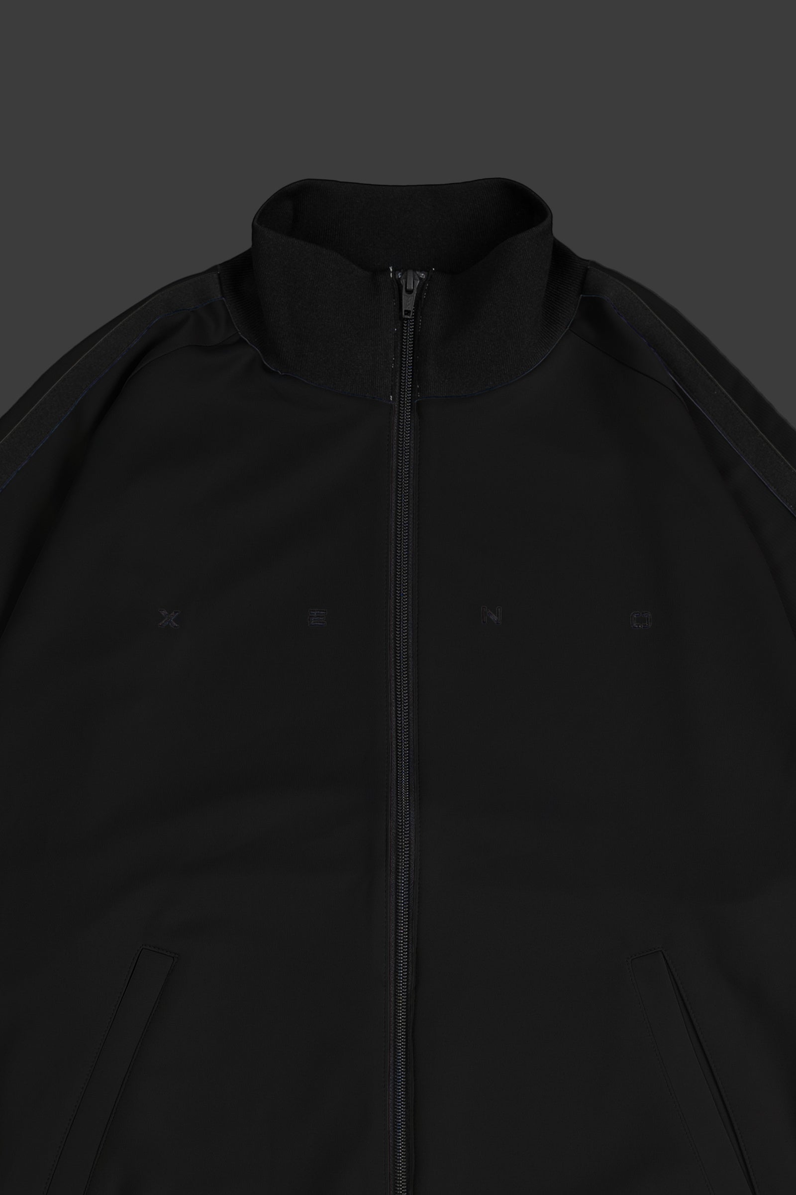 XENO RETRO JERSEY TOPS BLACK x BLACK