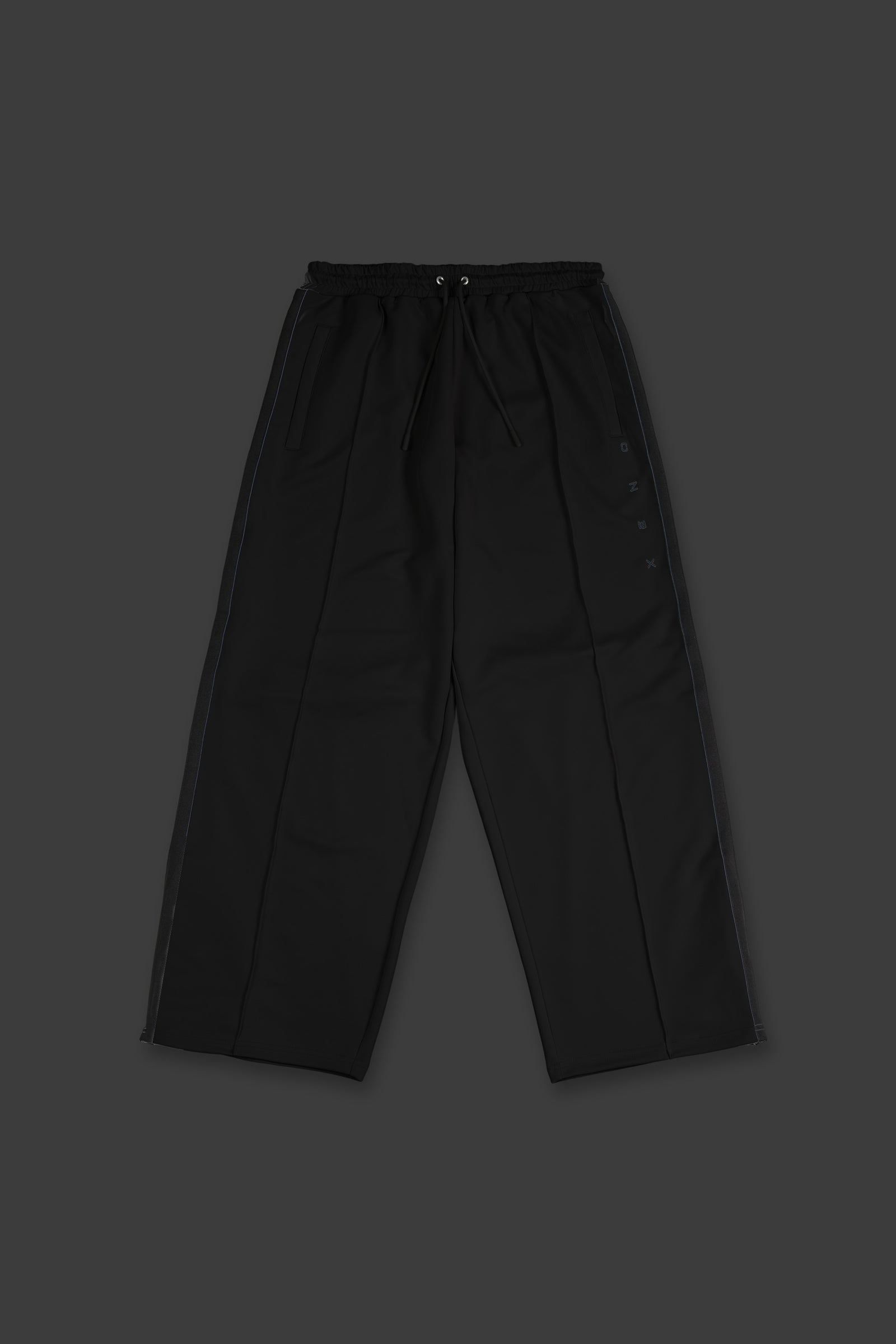 XENO RETRO JERSEY WIDE PANTS BLACK x BLACK