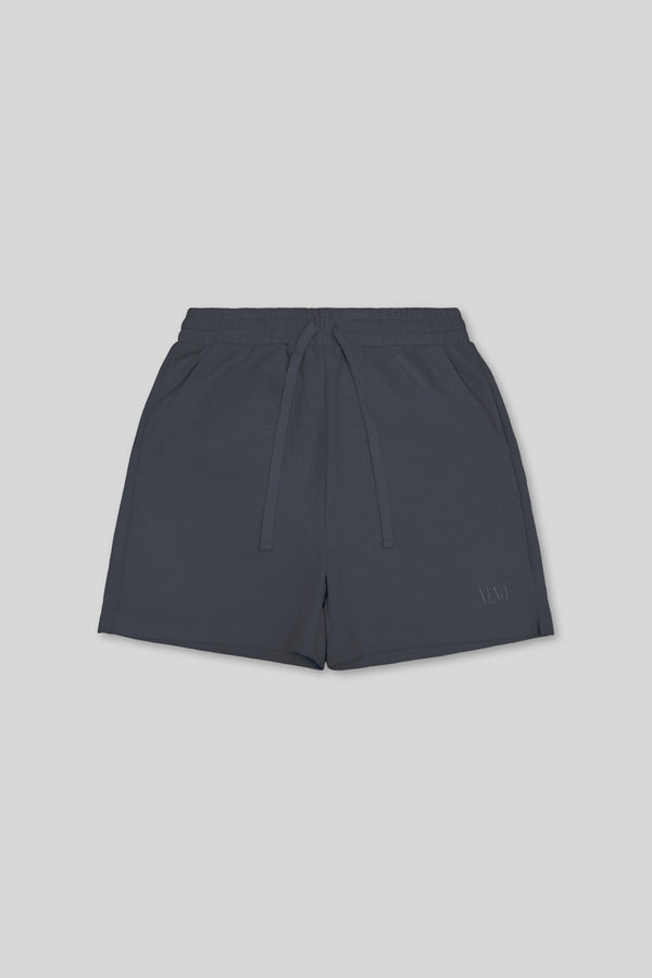 XENO WAFFLE RELAXED SHORTS BLUE GRAY