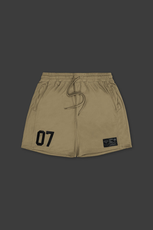 XENO 7TH ANNIV.  MESH SHORTS BEIGE
