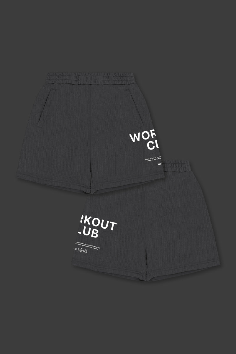 XENO WORKOUT CLUB SWEAT SHORTS BLUE GRAY