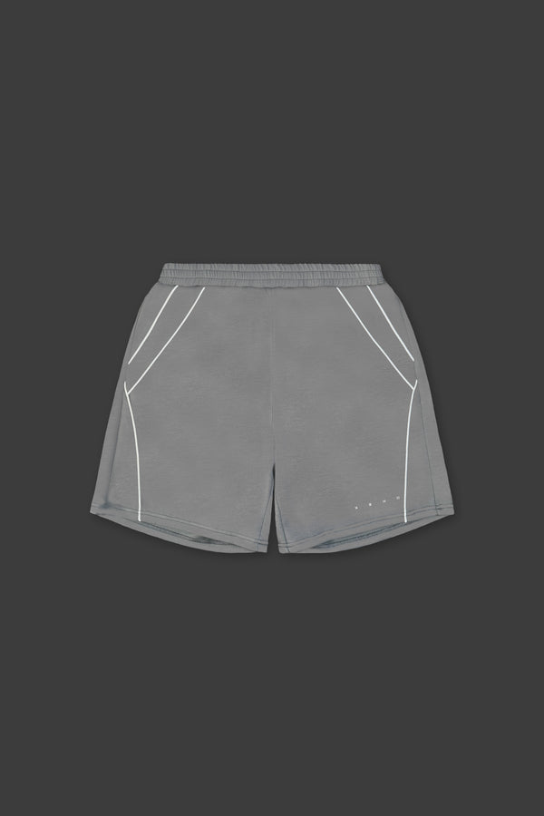 XENO PIPING DOUBLE KNIT SHORTS GRAY